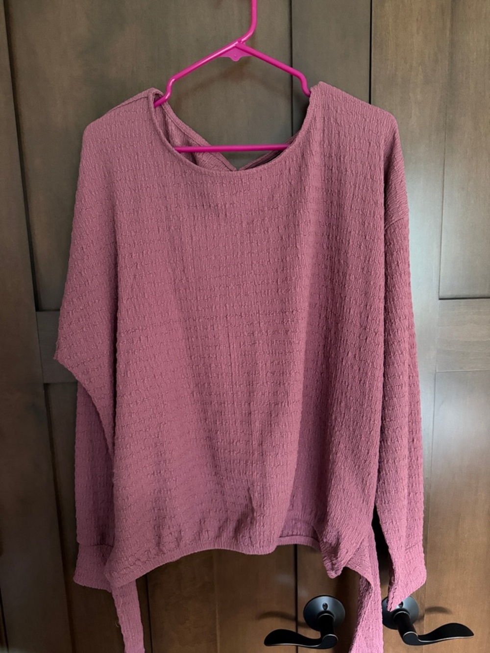 Daytrip Mauve Pink Textured Knit Top